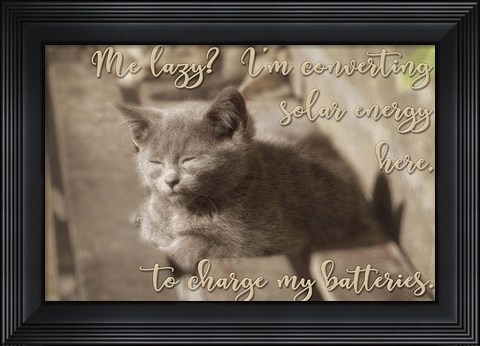 Framed Me Lazy Print