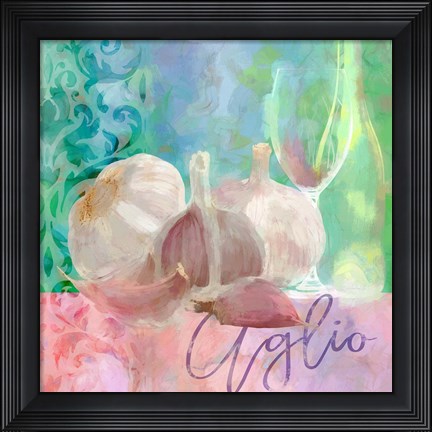 Framed Aglio - Garlic Print