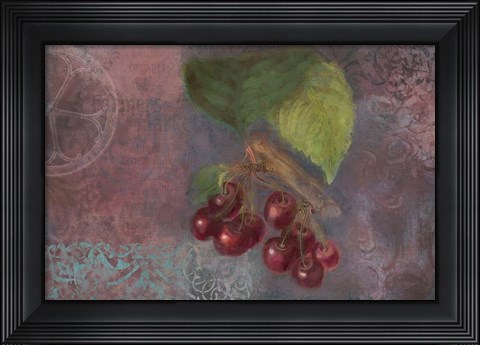 Framed Cherries - Fruit Series Print