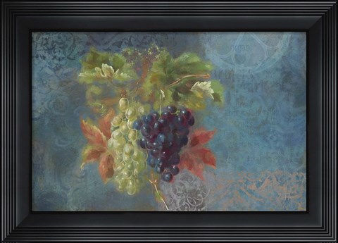 Framed Grapes - Fruit Series Print