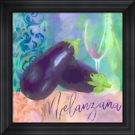 Framed Melanzana - Aubergine Print