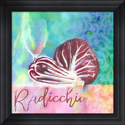 Framed Radicchio - Italian Chicory Print