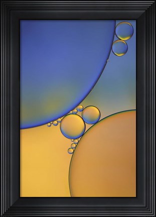 Framed Purple Orange Drops Print