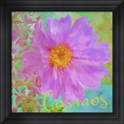 Framed Colors Of Flowers I - Cosmos Print
