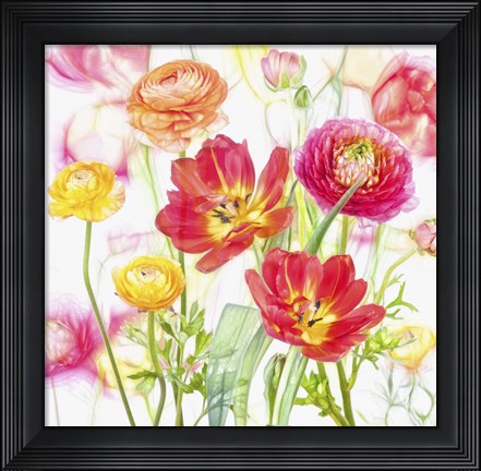 Framed Spring Flowers Print