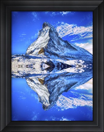 Framed Mountain Reflection Print
