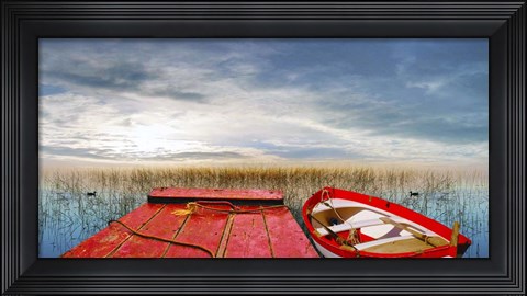 Framed Moored Print