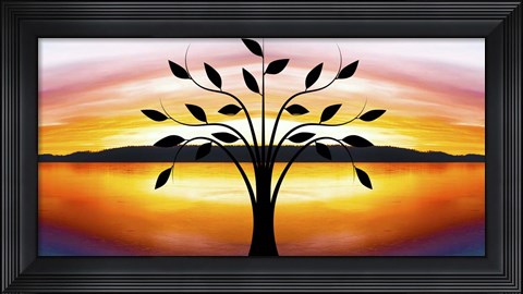 Framed Tree Silhouette Print