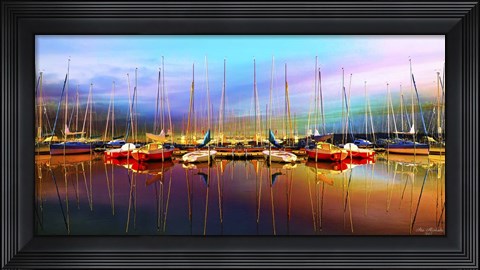 Framed Calm Colorful Day Print