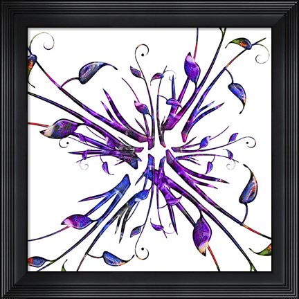 Framed Purple Explosion Print