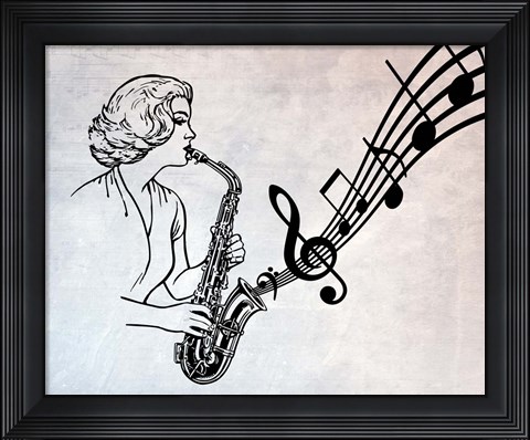 Framed Music in My Ears Print