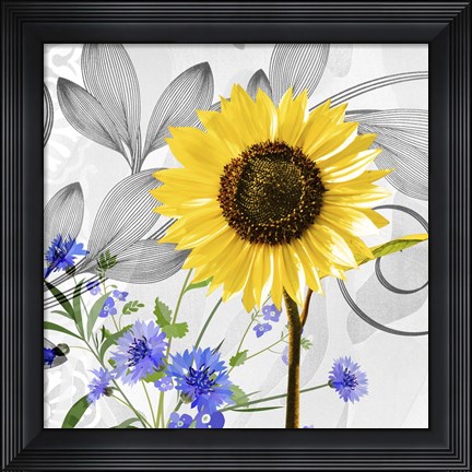 Framed Sunflower Print