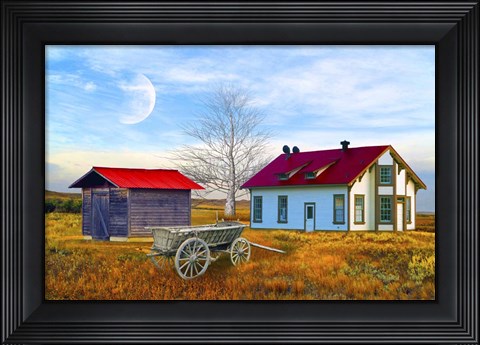 Framed Red House Farm Print