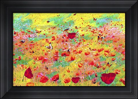 Framed Color Flowers 7 Print