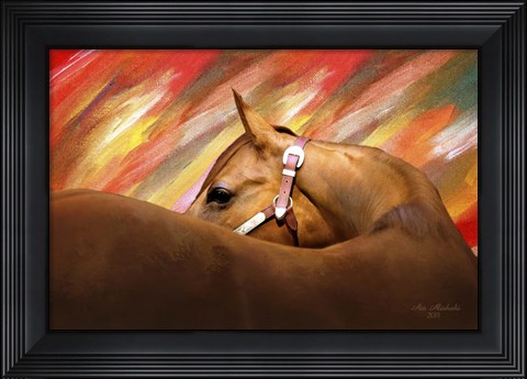 Framed My Love Forhorse Print