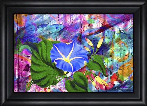 Framed Morning Glory Print