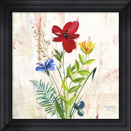 Framed Delicate Flowers Print