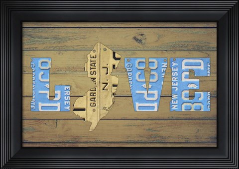 Framed NJ State Love Print