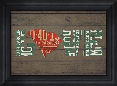 Framed SC State Love Print