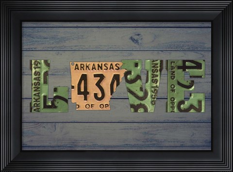 Framed AR State Love 2 Print