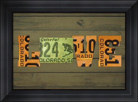Framed CO State Love Print