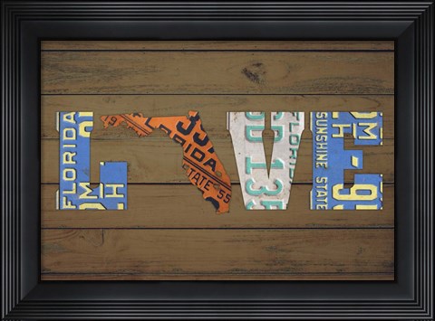 Framed FL State Love Print