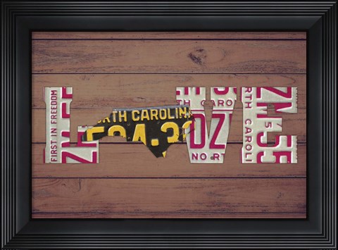 Framed NC State Love Print