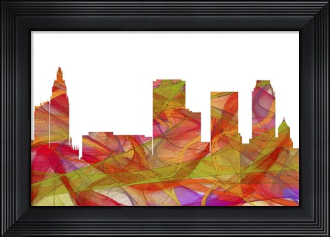 Framed Tulsa Oklahoma - Summer Swirl Print