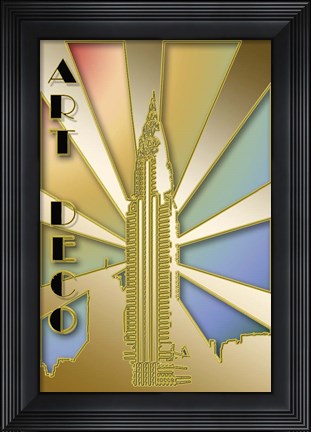 Framed Chrysler Building Print