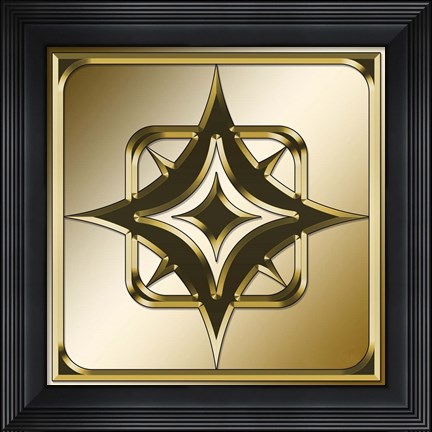 Framed Gold Coffee 2 Print