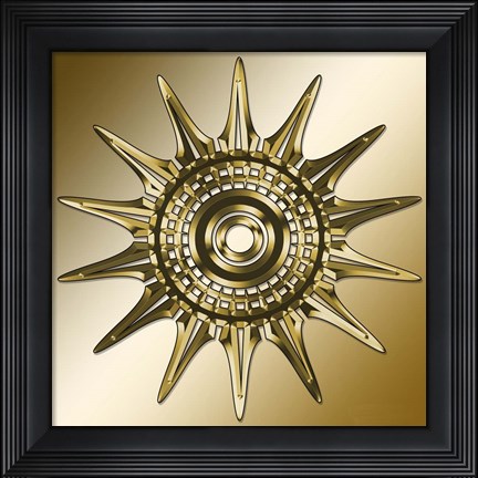 Framed Gold Coffee 11 Print