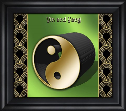 Framed Yin And Yang 3D Print