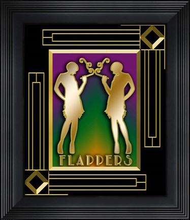 Framed Flappers Print