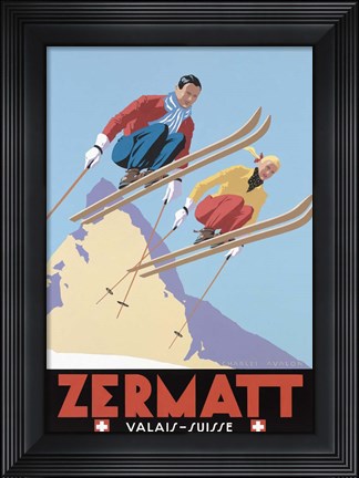 Framed Zermatt Valais Suisse Print