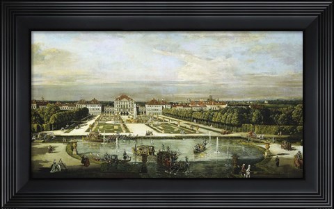 Framed Baroque Nymphenburg Palace By Bernardo Bellotto 1760 Print