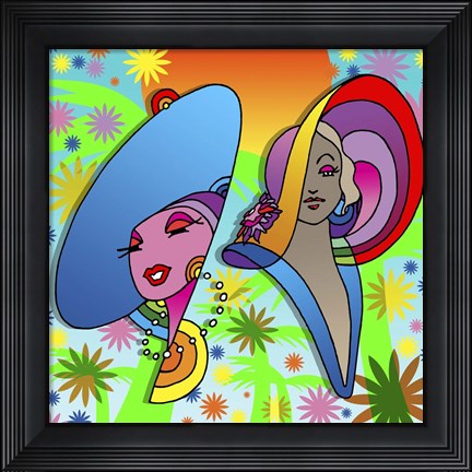 Framed 2 Ladies Print