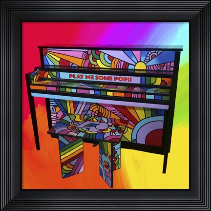 Framed Piano Print