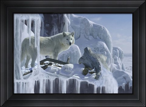 Framed Ice Cascade Print