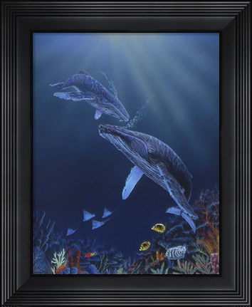 Framed Blue Silence Print