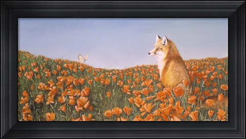 Framed Curious Petals Print