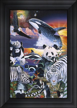 Framed Ebony And Ivory Print