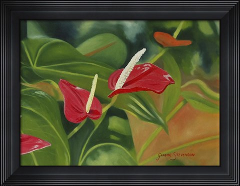 Framed Flower Hearts Print