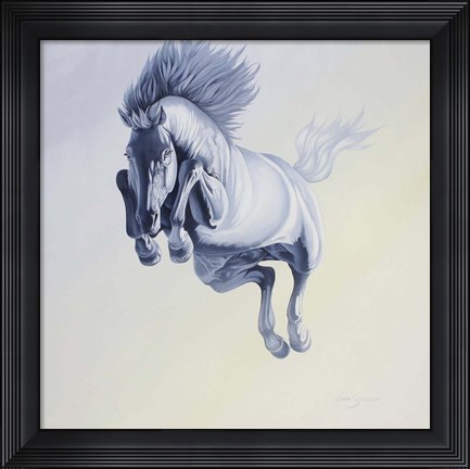 Framed Go Ahead And Jump Print