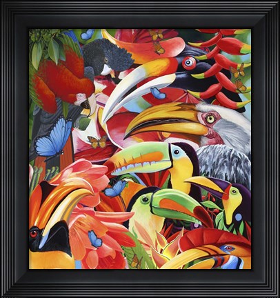 Framed Jungle Colours Print