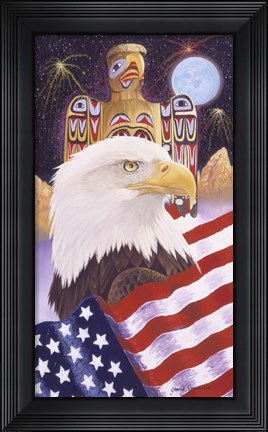 Framed Liberty And Freedom Print