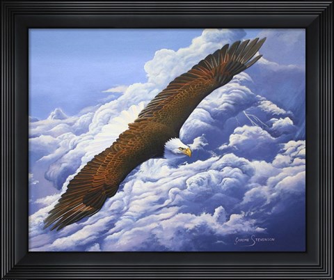 Framed Lifted To The Sky Print