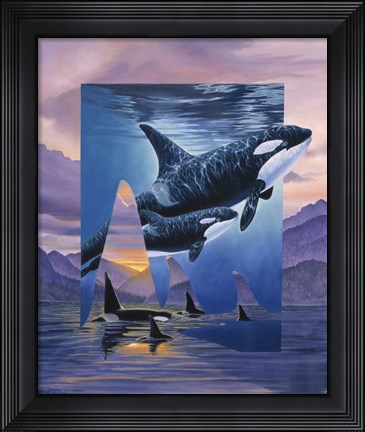 Framed Orca Song Print