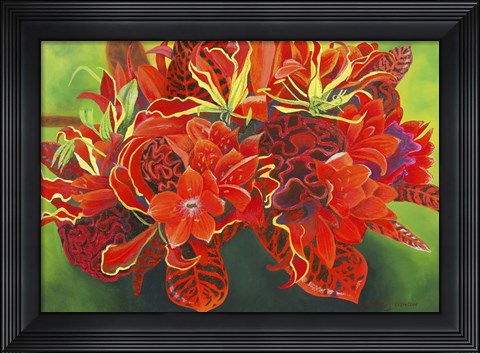 Framed Red Vase Print