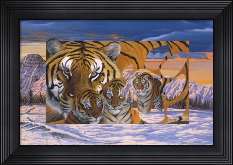 Framed Siberian Sunset Print