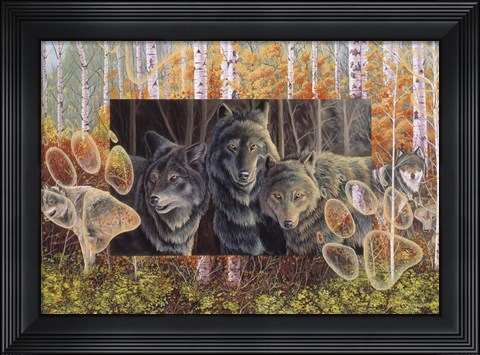 Framed Step Lightly Print